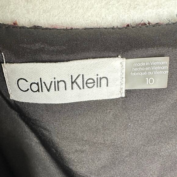 Calvin Klein Tweed Wool Blend Black Fall Winter Lined Mini Skirt Size 10 New - Picture 3 of 8